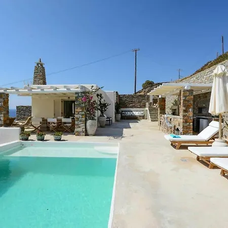 Beautifis In Kea, 4bdr/7prs, Pool, Seaview * Melissaki