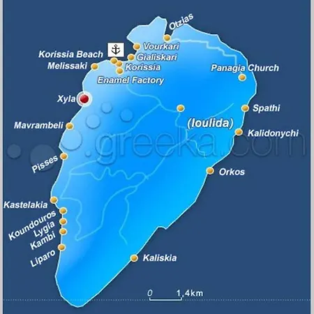 Beautifis In Kea, 4bdr/7prs, Pool, Seaview Villa Melissaki